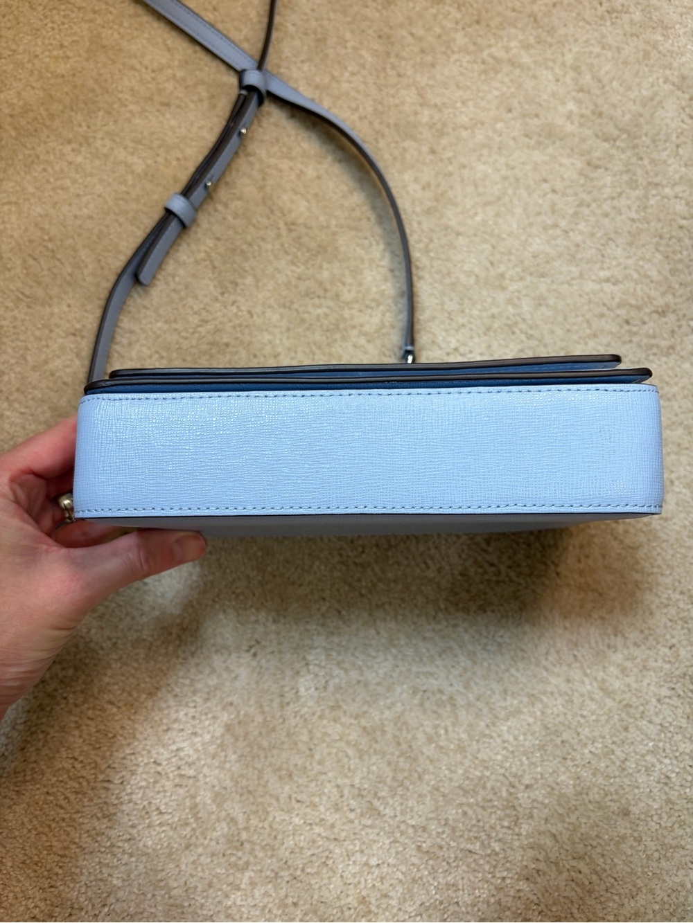 kate spade Morgan Flap Chain Wallet in Powder Blue - Picture 7 of 16
